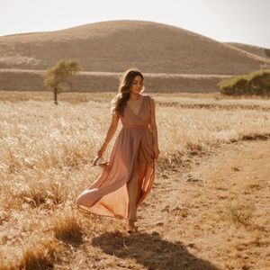 Pink/mauve flowy romper/dress from VICI DOLLS